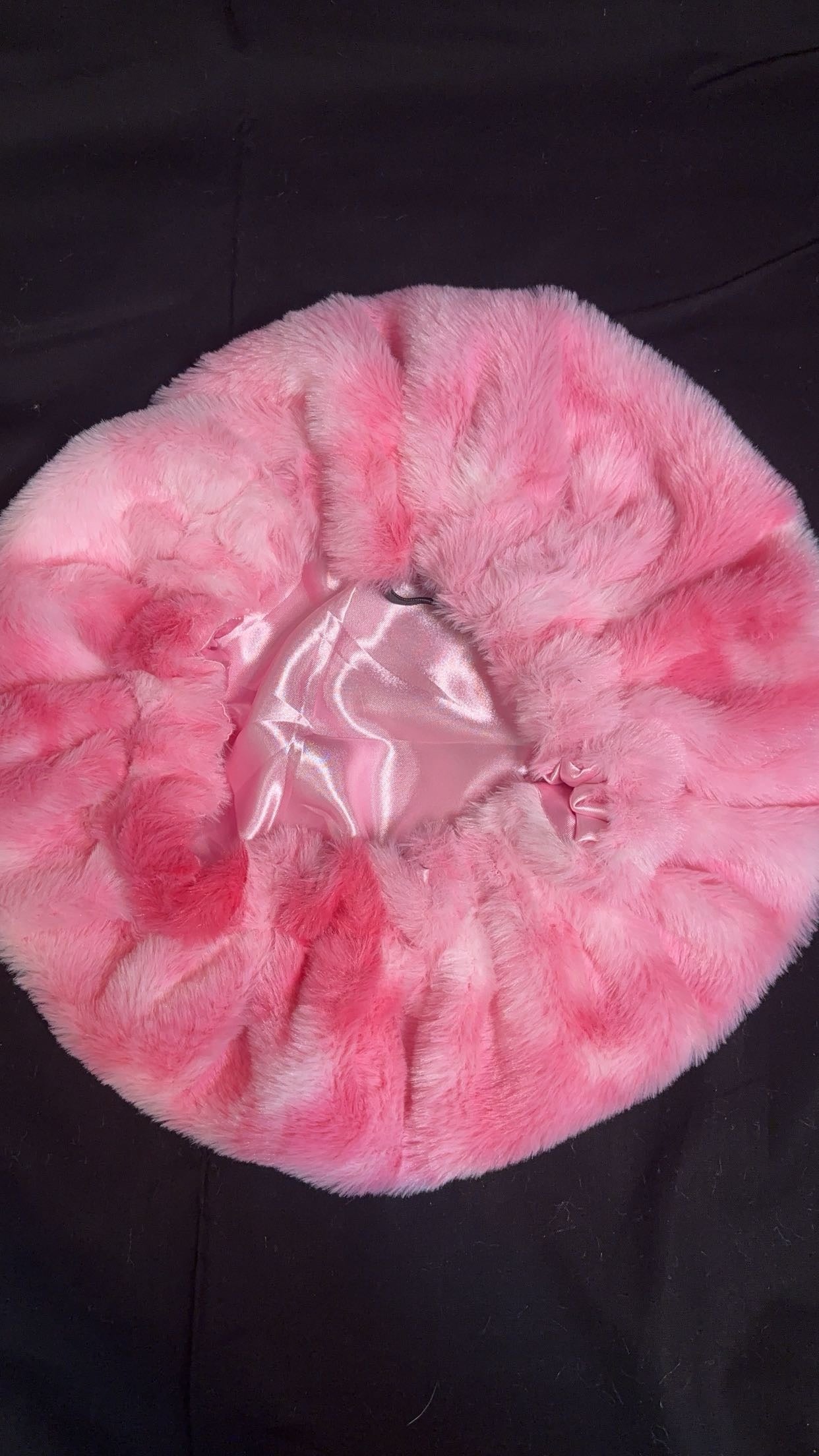 Pink Furry Bonnet