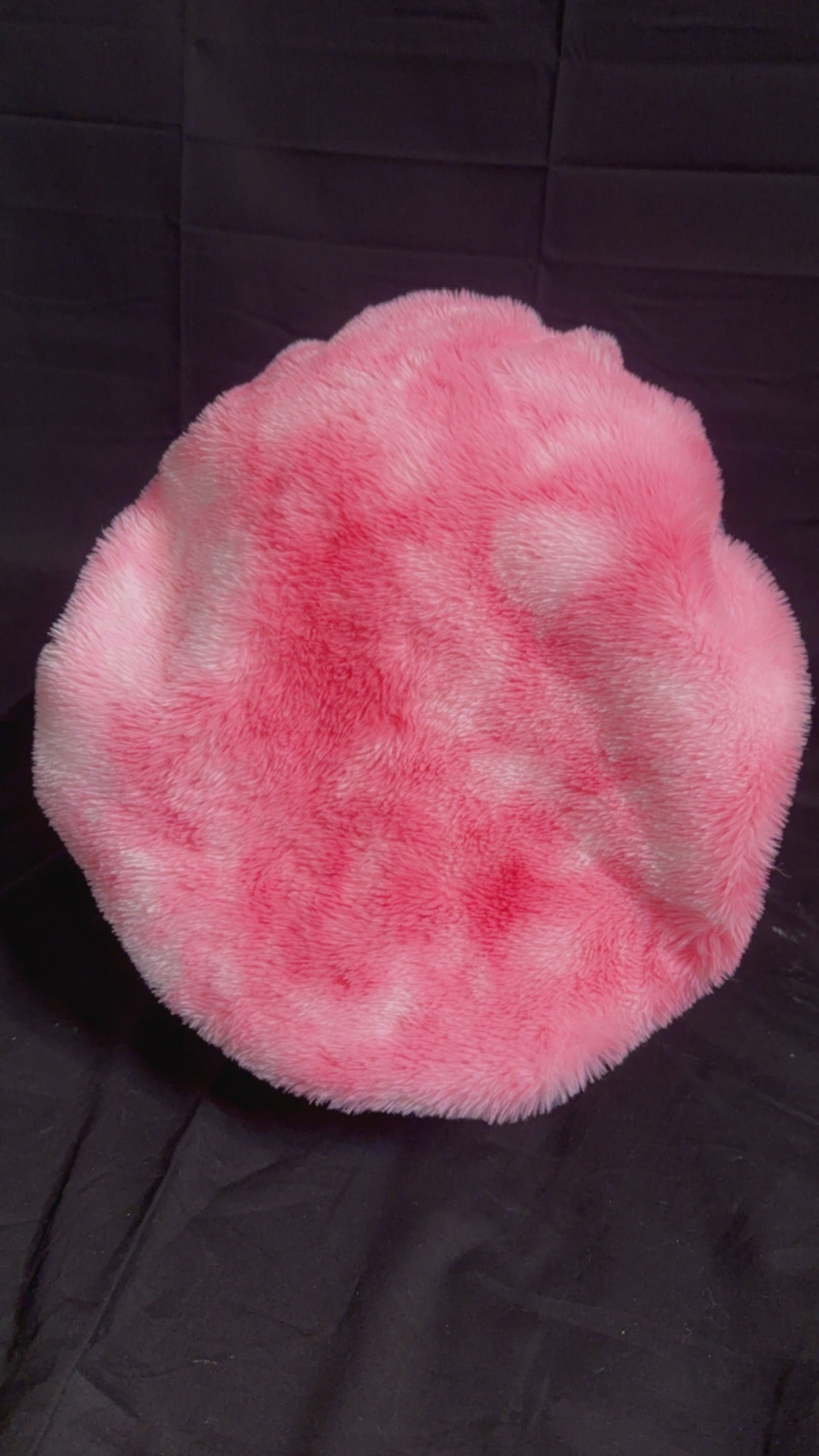 Pink Furry Bonnet