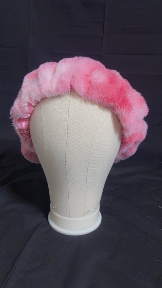 Pink Furry Bonnet