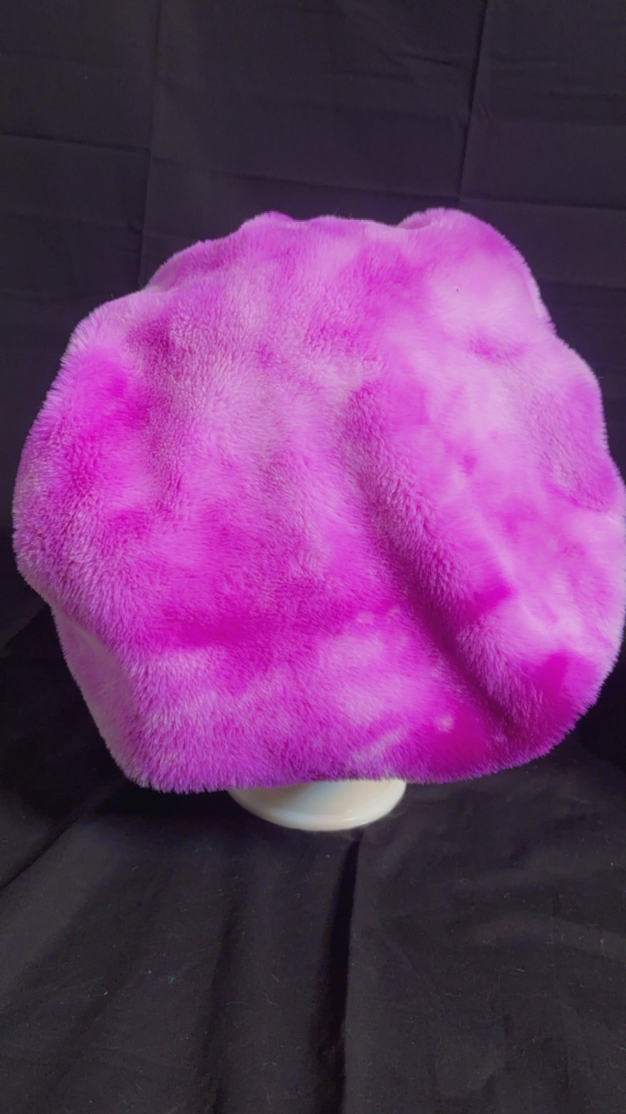 Purple Furry Bonnet