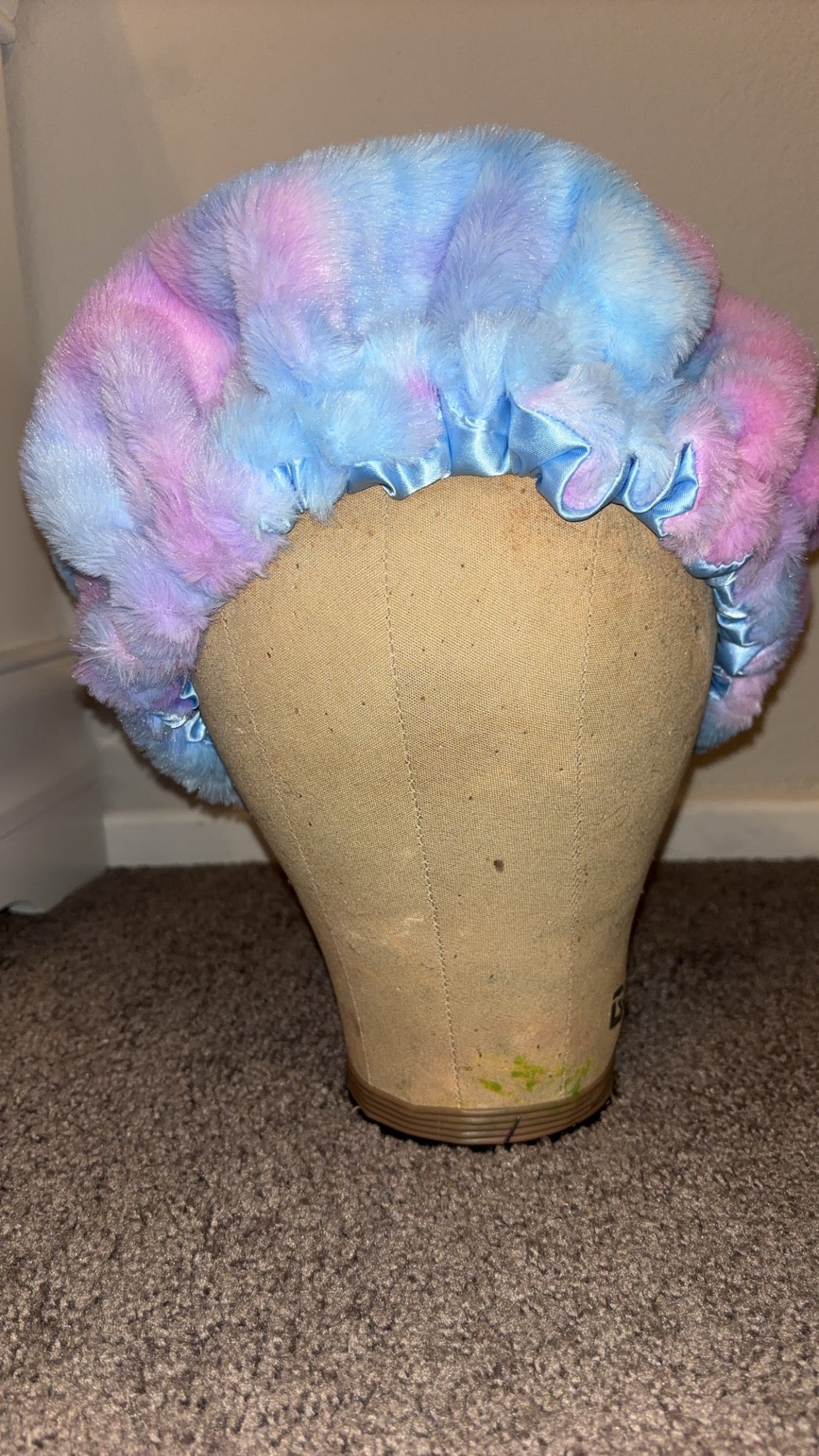 Cotton Candy Fur Bonnet