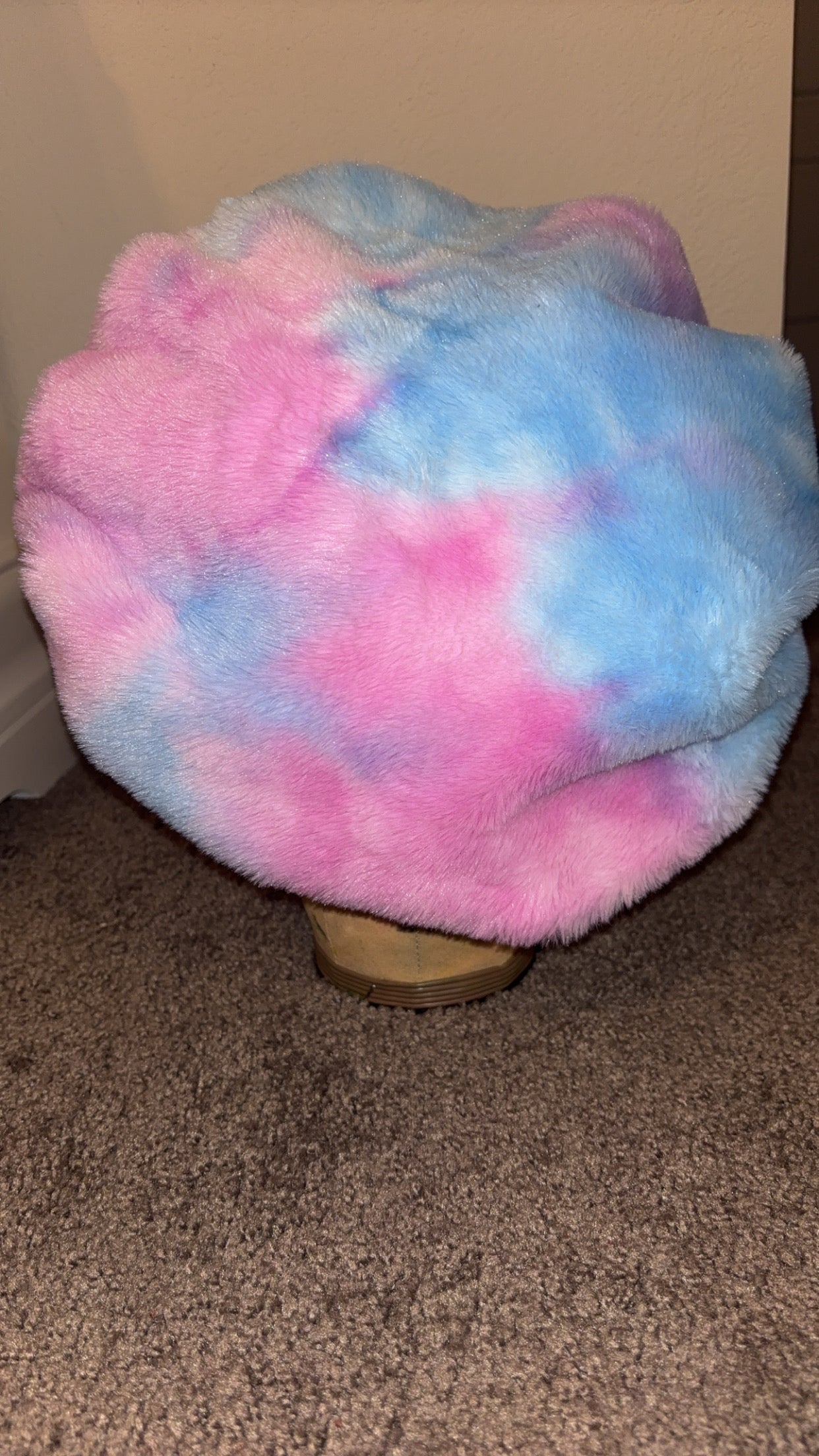 Cotton Candy Fur Bonnet