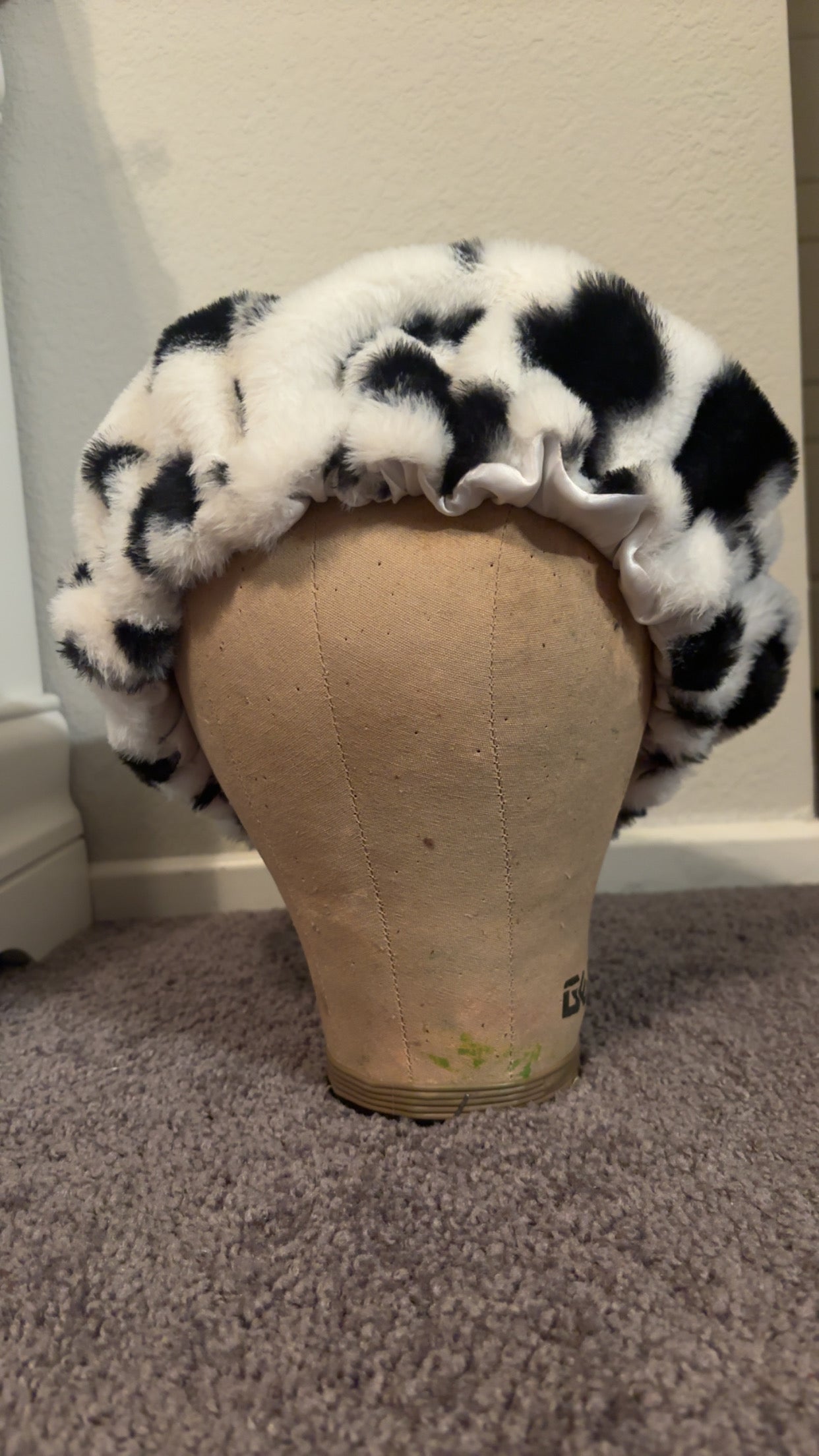 Dalmatian Fur Bonnet