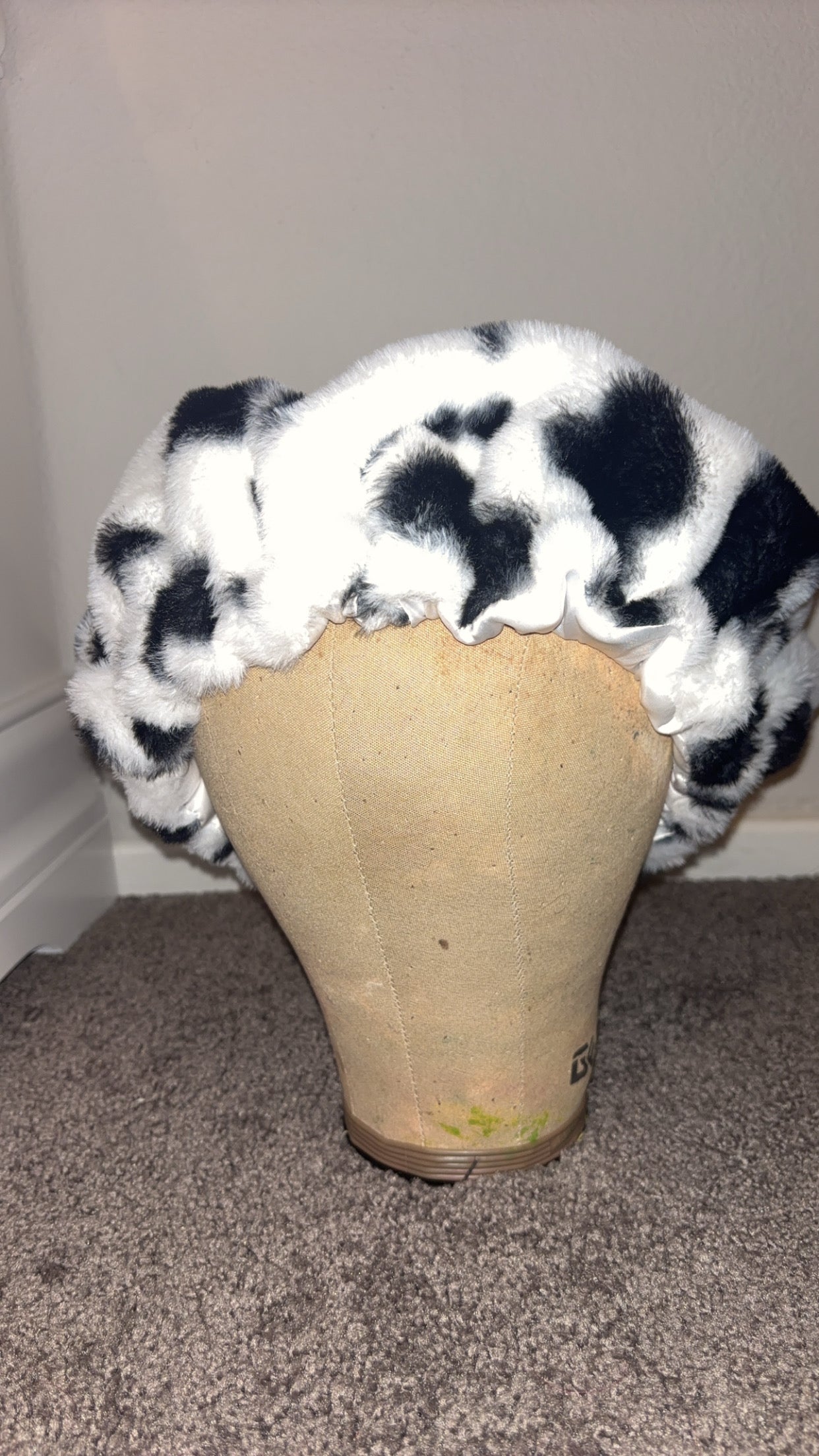 Dalmatian Fur Bonnet