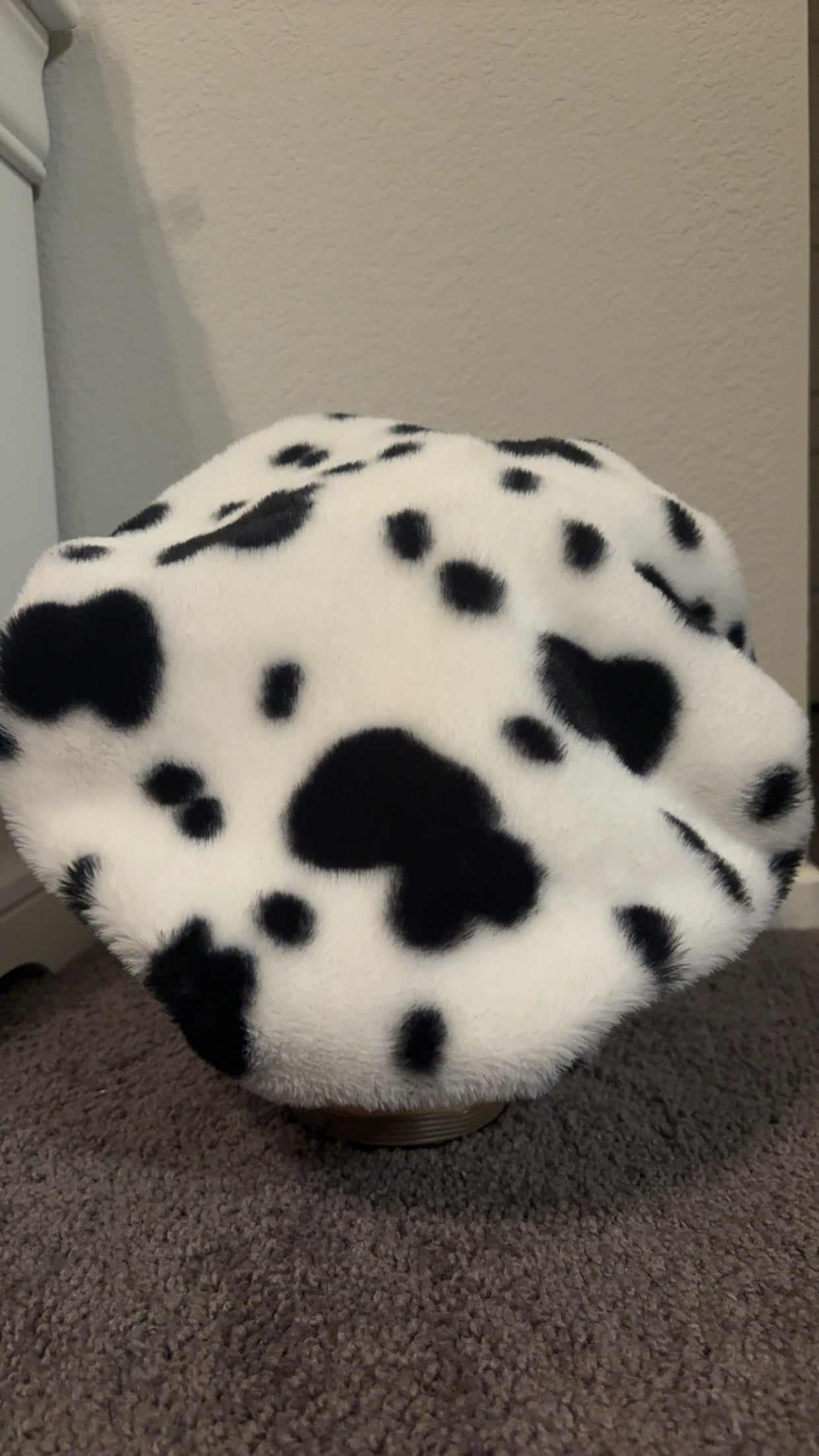 Dalmatian Fur Bonnet